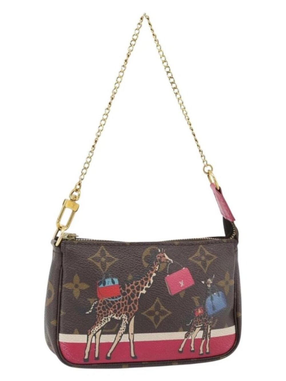 LOUIS VUITTON Monogram Giraffe Mini Pochette Pouch M62087 LV Auth 181445V